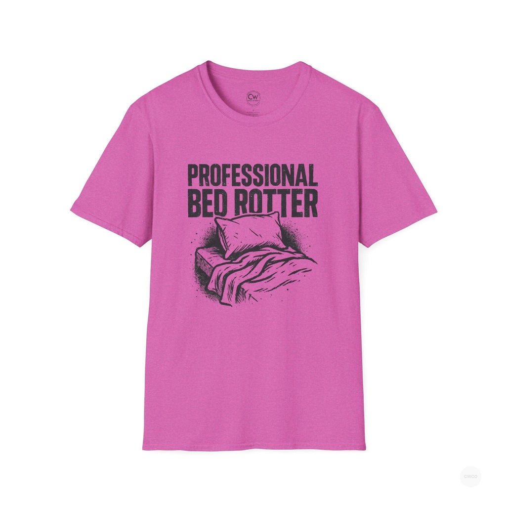 Professional Bed Rotter Funny Graphic Tee - Gen Z Mental Health Humor Shirt, Unisex Softstyle T-Shirt