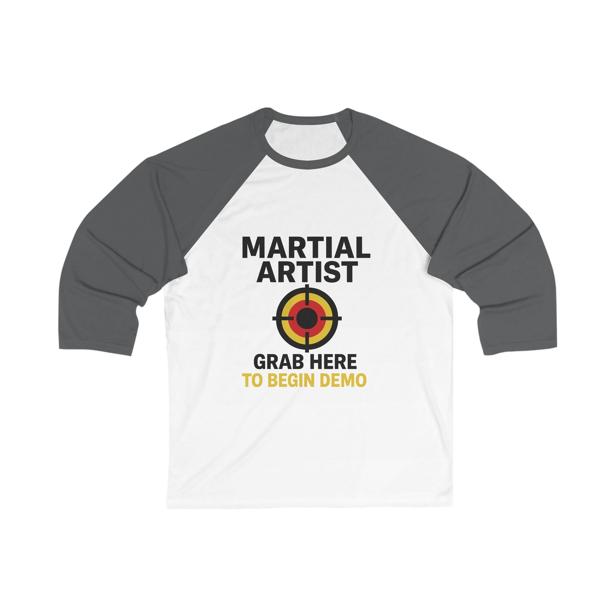 Martial Artist Baseball Tee, Unisex 3/4 Sleeve Shirt, Perfect Gift for Martial Arts Fans, Sports Apparel, Training Shirt, Casual Wear