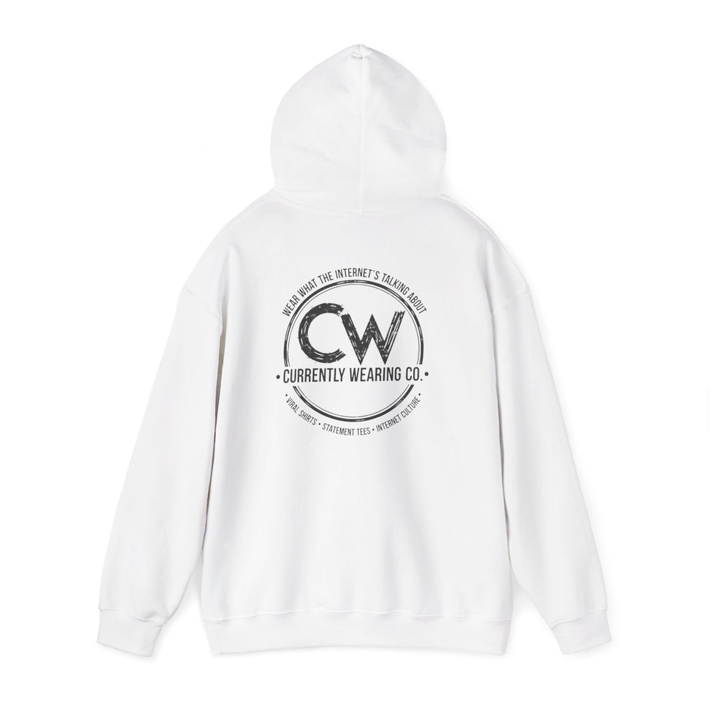 Offline Mode Currently Unavailable Hoodie - Currently Wearing Co Signature Logo Collection - Chronically Online Humor Sweatshirt Unisex Heavy Blend Hooded Sweatshirt