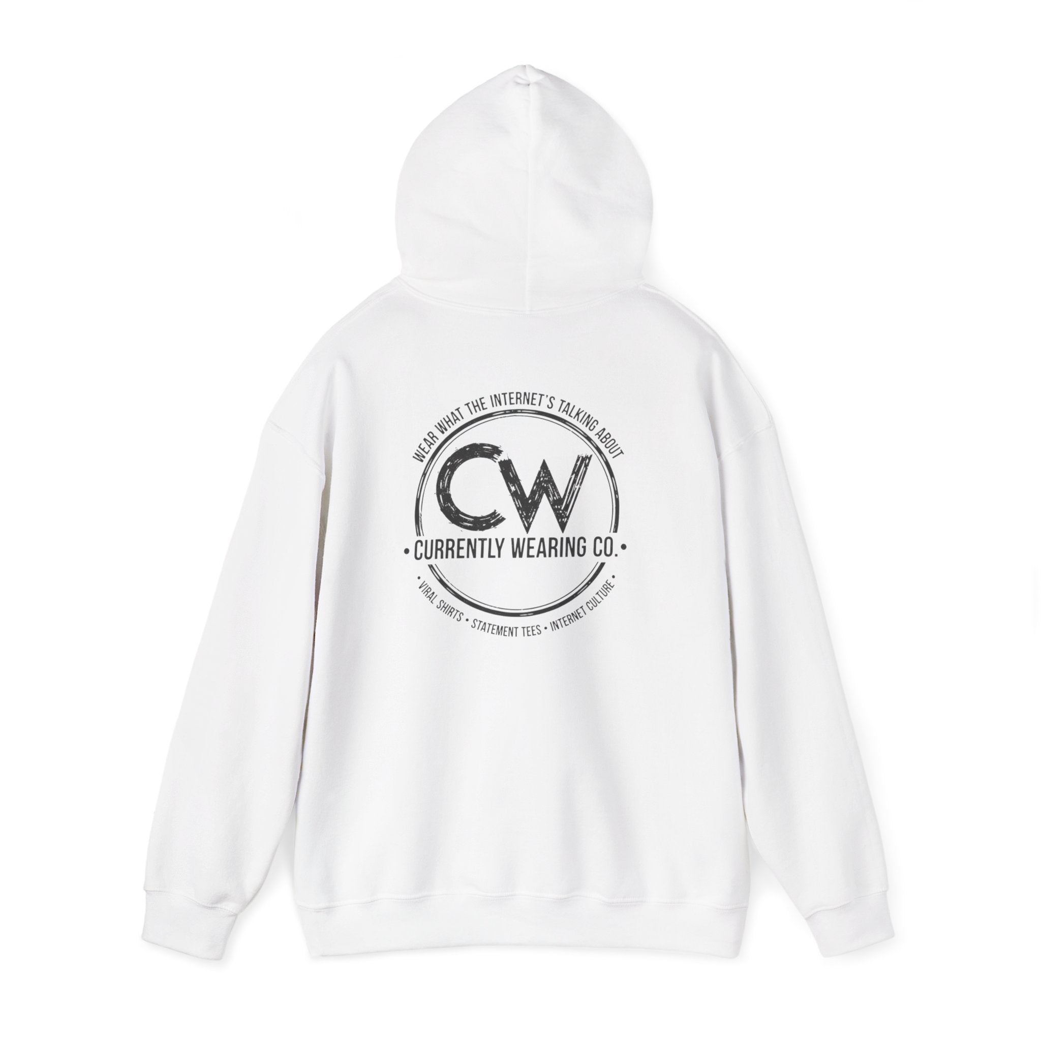 Offline Mode Currently Unavailable Hoodie - Currently Wearing Co Signature Logo Collection - Chronically Online Humor Sweatshirt Unisex Heavy Blend Hooded Sweatshirt