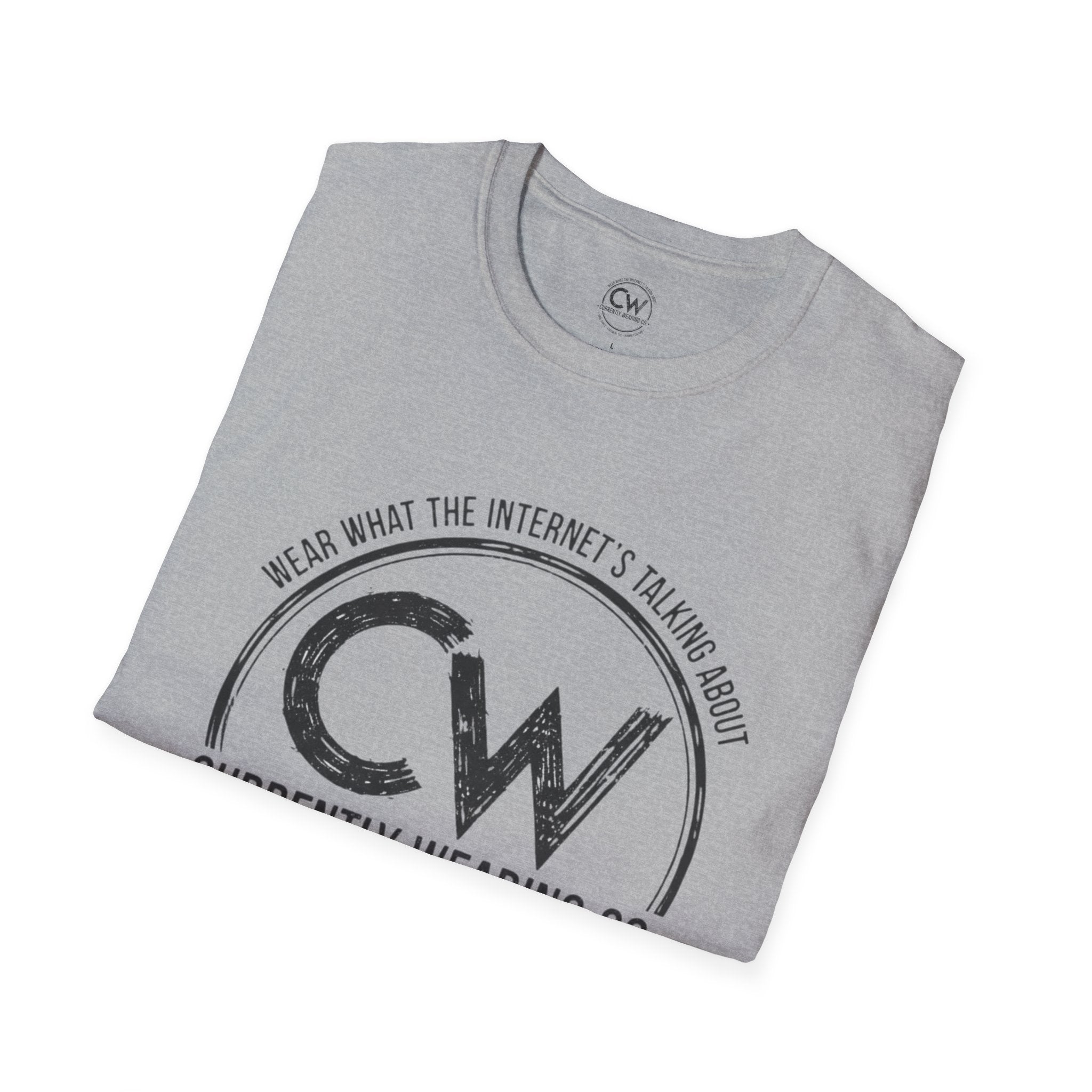 Currently Wearing Co. Unisex Softstyle T-Shirt, Funny Tee, Casual Everyday Wear, Gift for Friends, Humor Shirt, Trendy Graphic T-Shirt