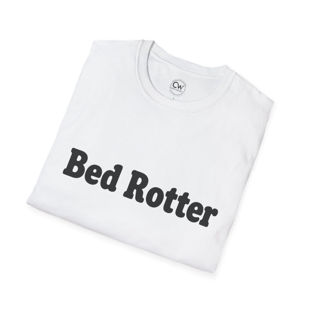 Bed Rotter Shirt - Funny Lazy Day Tee - Gen Z Slang Shirt - Bed Rotting Lifestyle T-Shirt, Unisex Softstyle T-Shirt, Casual Fashion, Gift for Sleep Lovers, Lazy Day Tee, Comfortable Everyday Wear, Relaxation Shirt