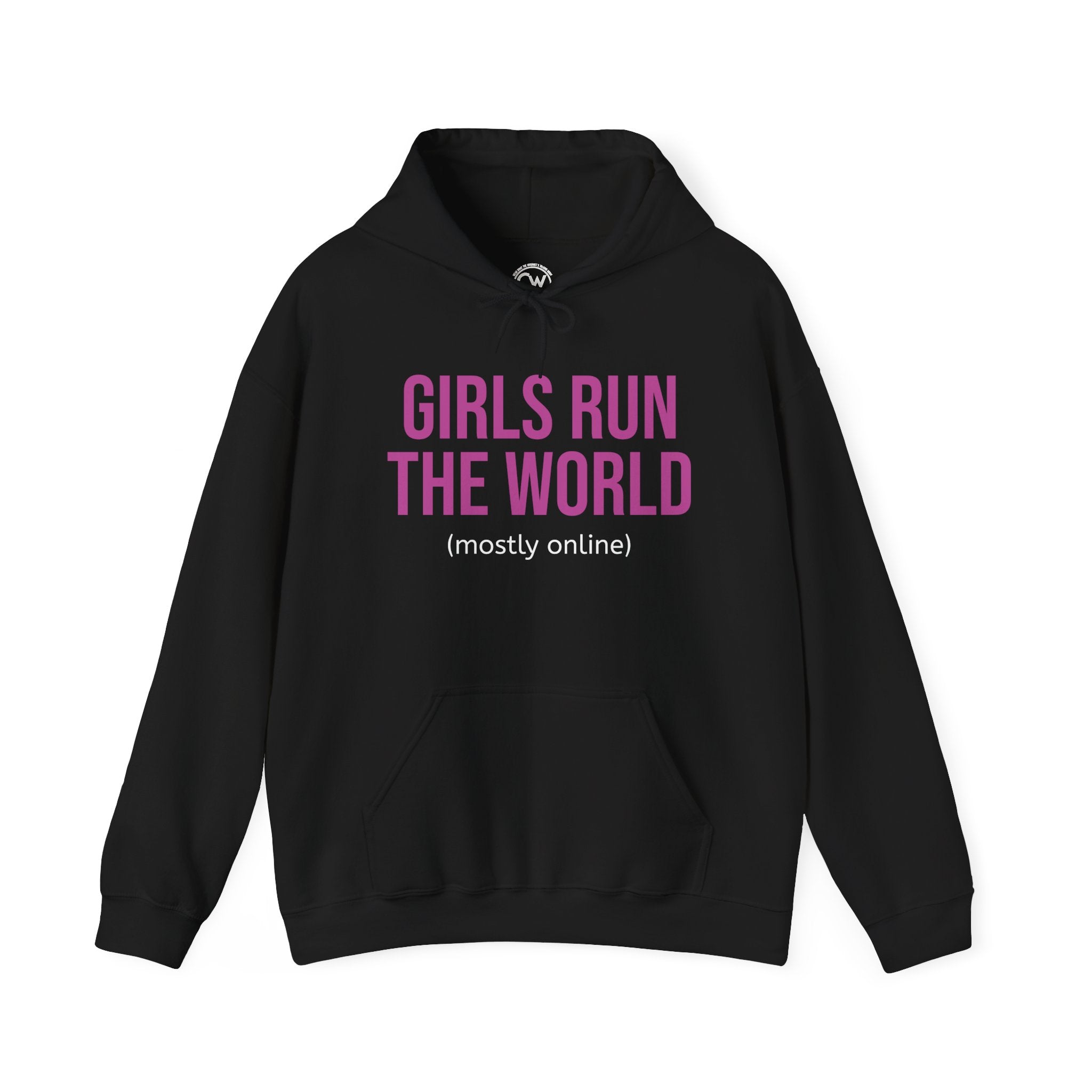 Girls Run the World Hoodie (Mostly Online) - Heavy Blend Comfort Sweatshirt