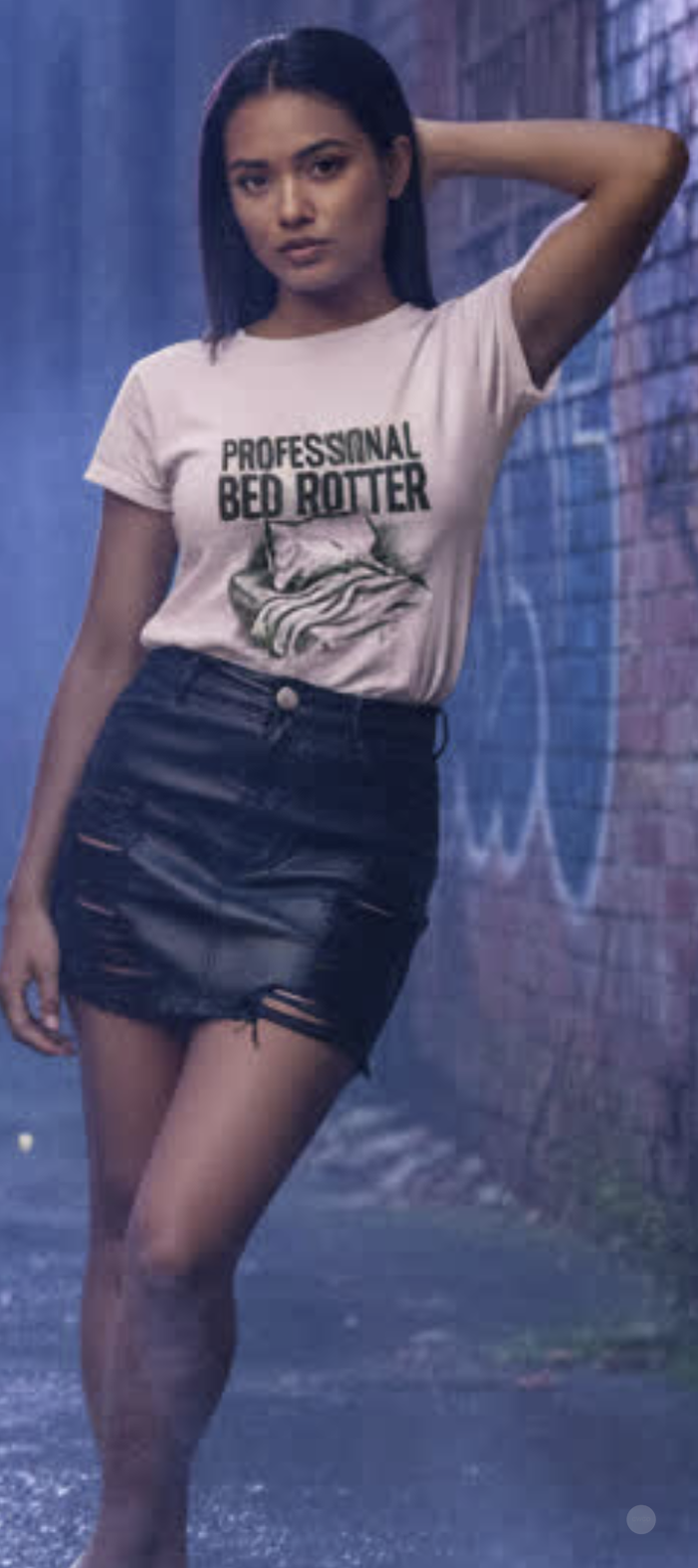 Professional Bed Rotter Funny Graphic Tee - Gen Z Mental Health Humor Shirt, Unisex Softstyle T-Shirt