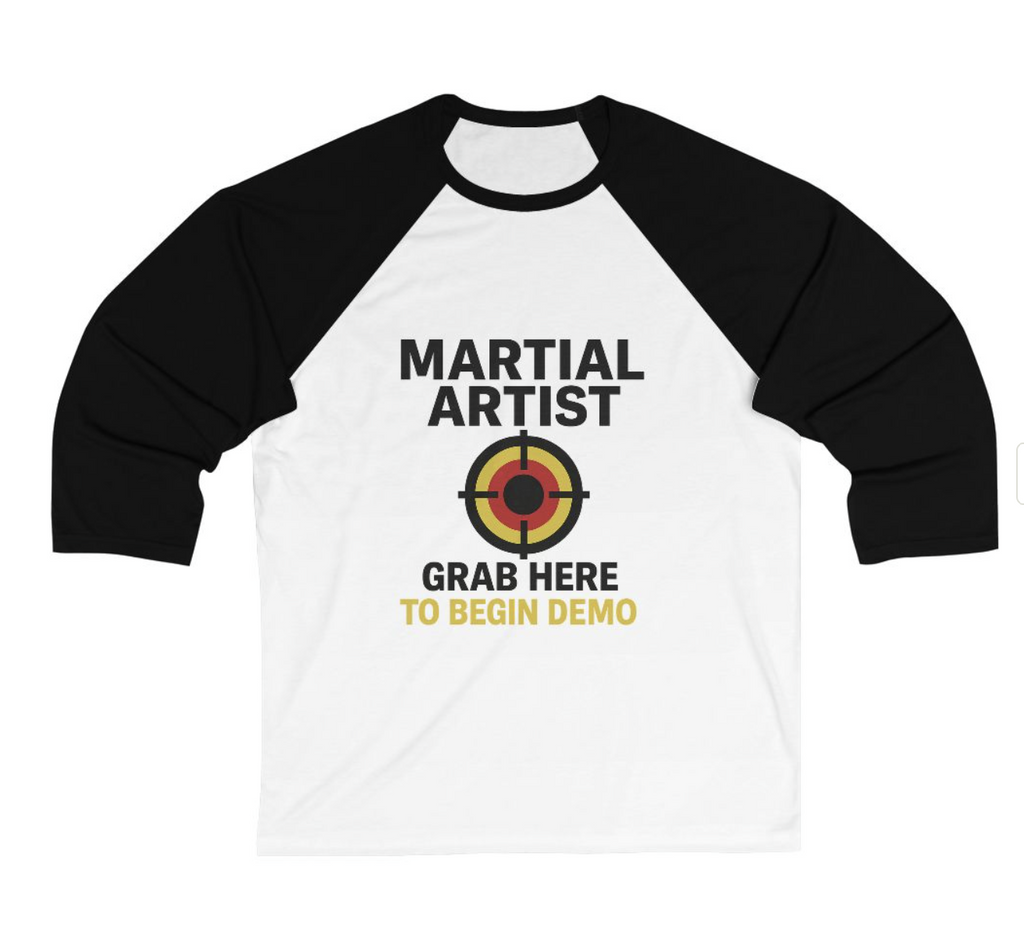 Martial Artist Baseball Tee, Unisex 3/4 Sleeve Shirt, Perfect Gift for Martial Arts Fans, Sports Apparel, Training Shirt, Casual Wear