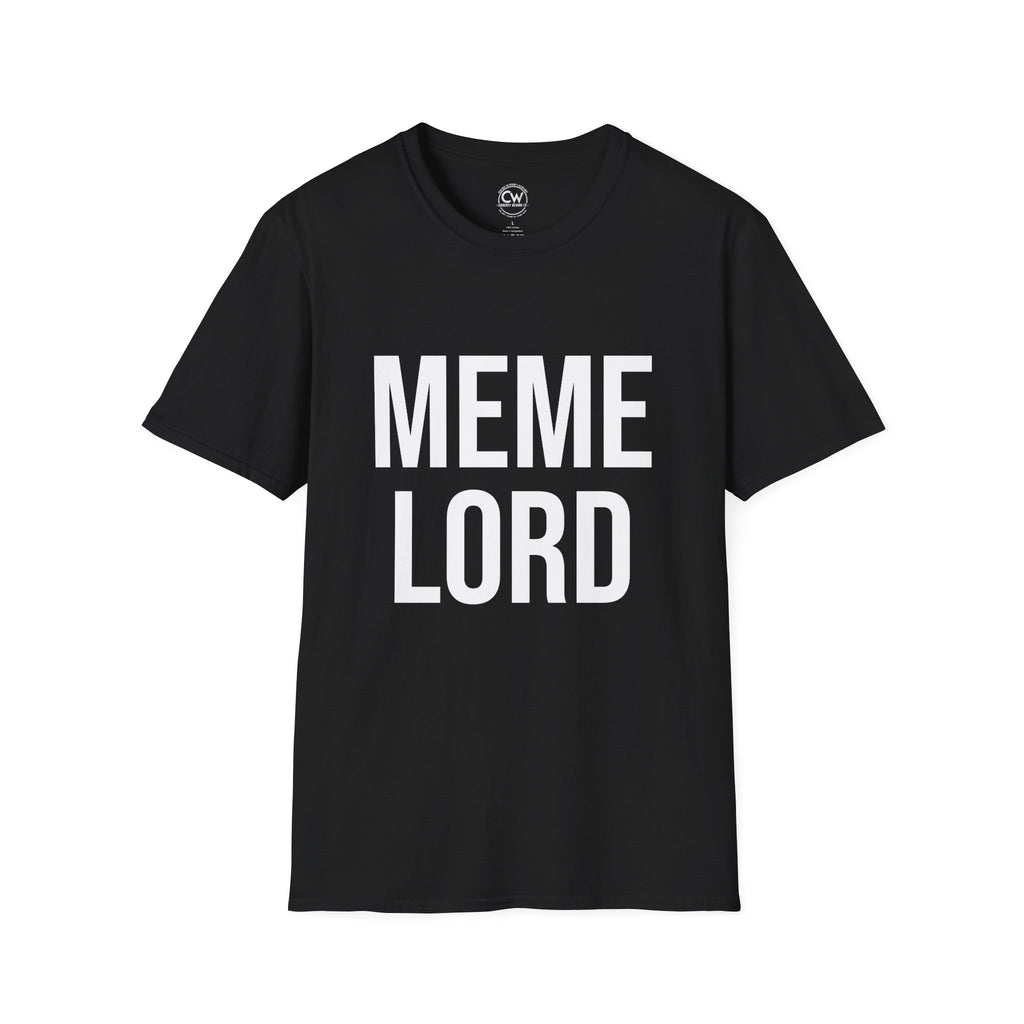 Meme Lord Shirt - Funny Internet Culture Tee - Meme King Shirt - Social Media Humor T-Shirt, Casual Tee for Gamers, Meme Enthusiasts, Birthday Gift, Relaxed Fit, Humor Apparel