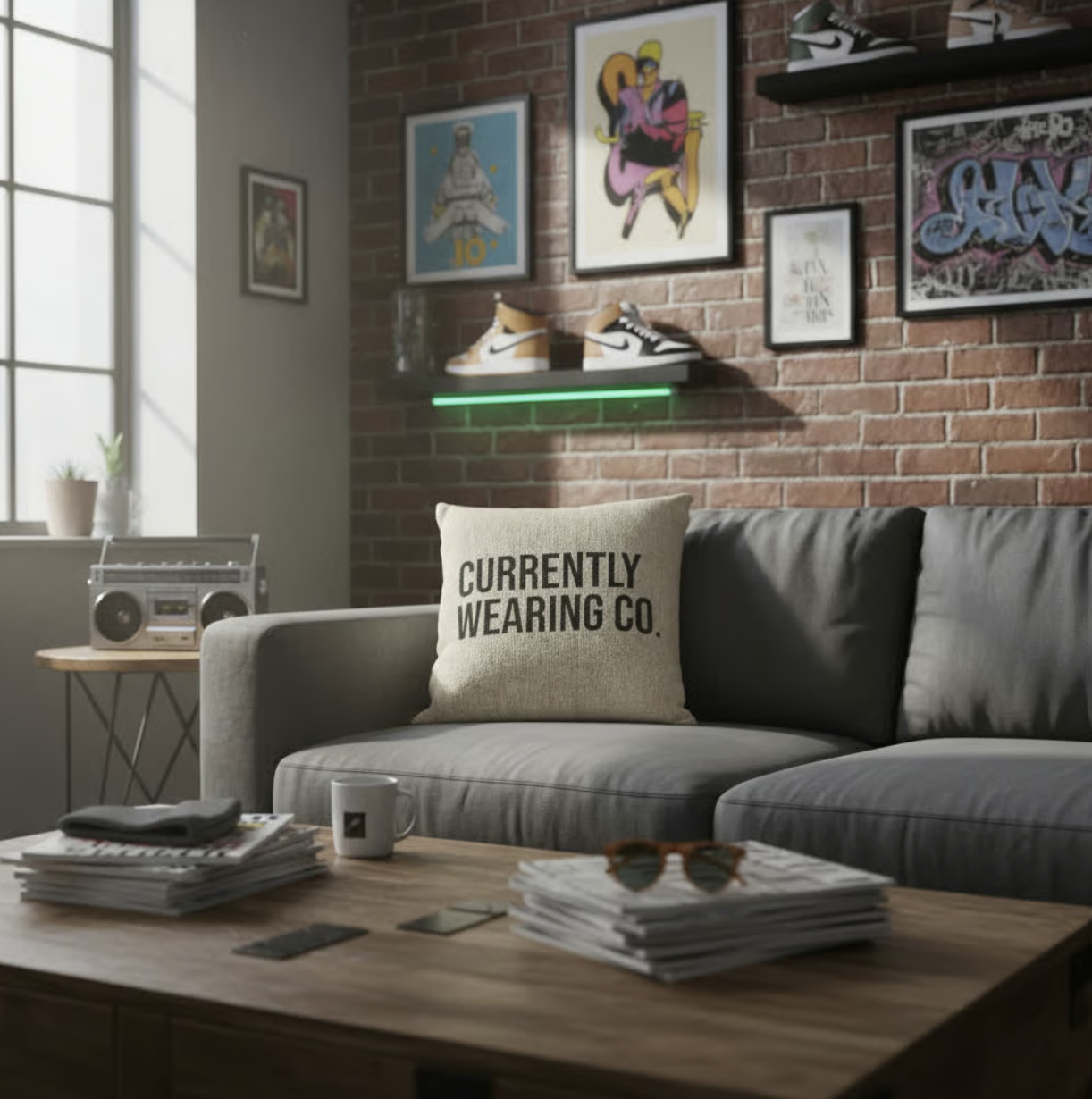 Currently Wearing Co.™ Woven Accent Pillow — Signature Edition